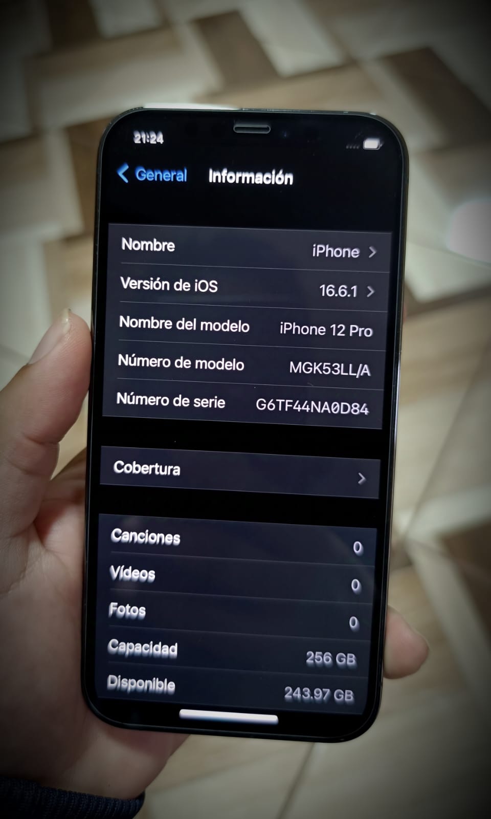 Iphone 12 Pro de 256GB Seminuevo